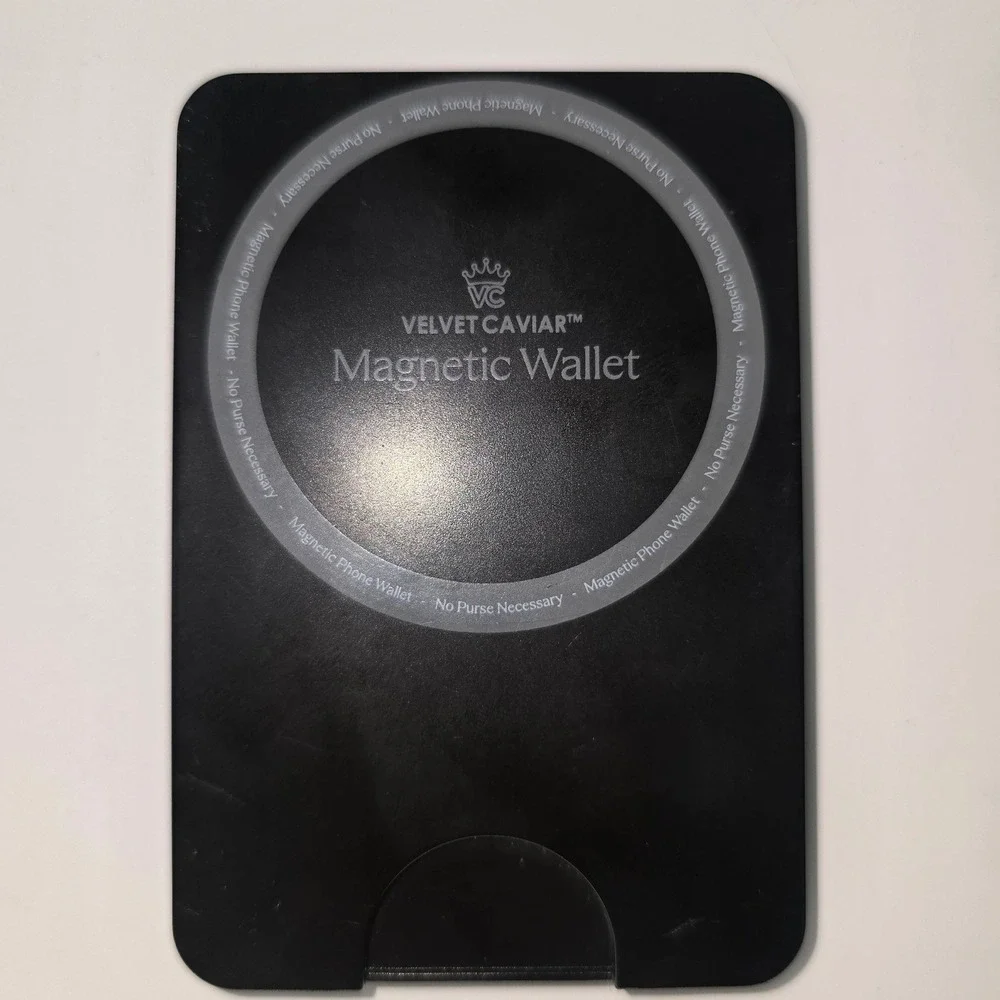 Velvet Caviar Magnetic Phone Wallet Black Leopard MagSafe Card Holder Accessory